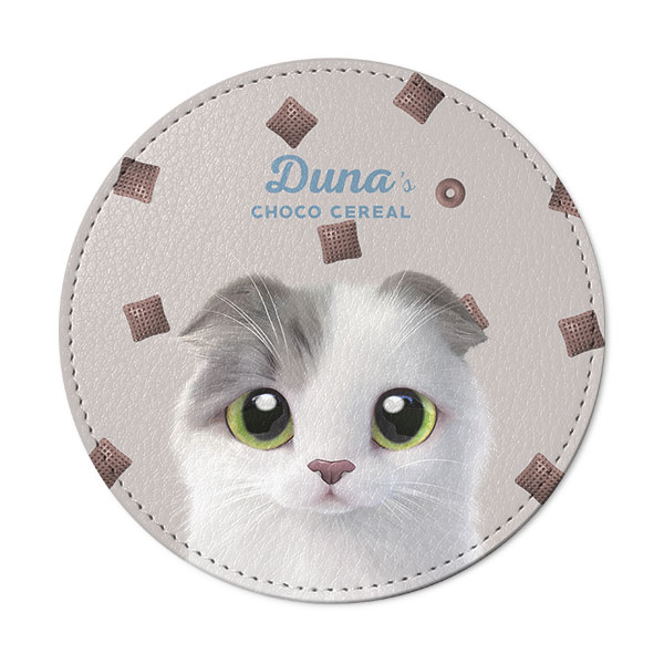 Duna’s Choco Cereal Leather Coaster