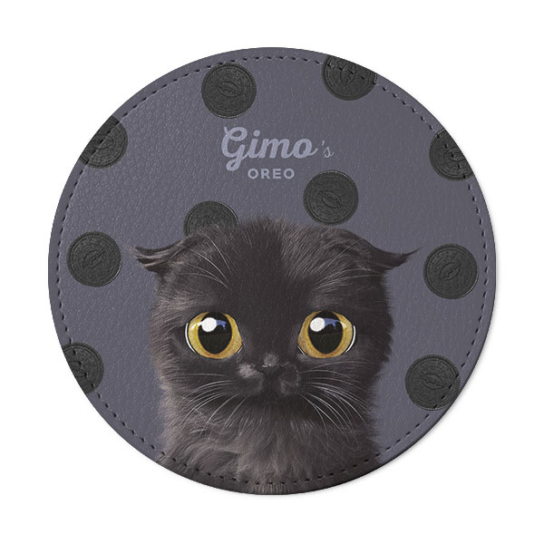 Gimo’s Oreo Leather Coaster