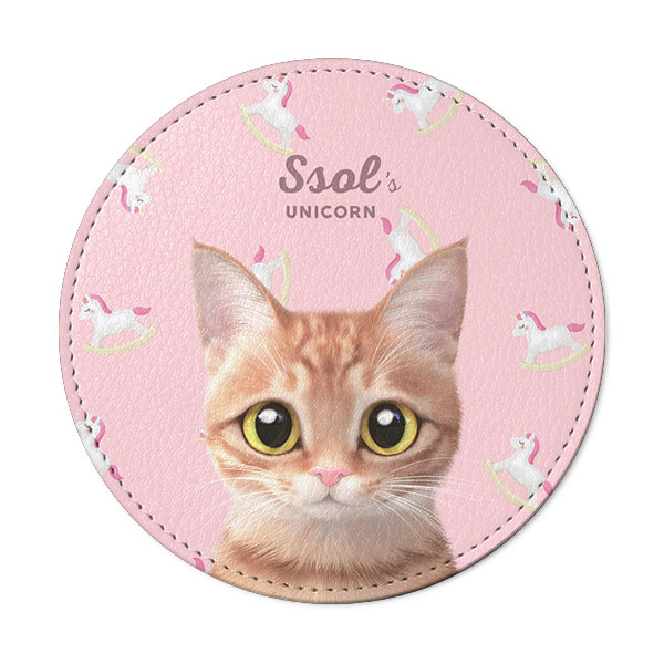 Ssol’s Unicorn Leather Coaster