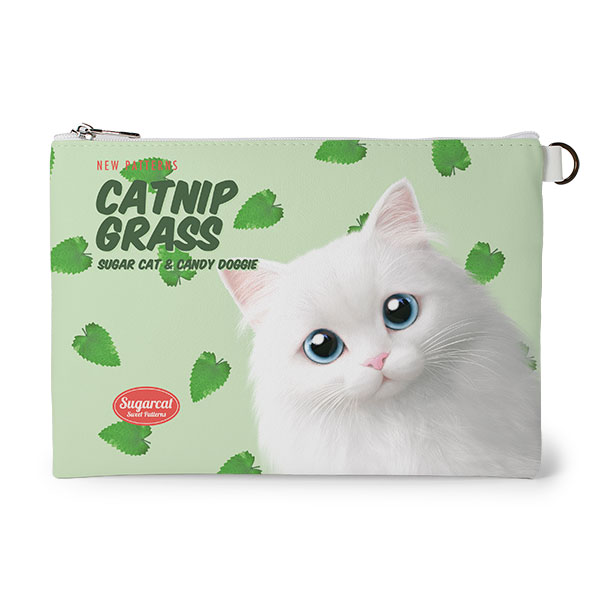 Han&#039;s Catnip New Patterns Leather Flat Pouch