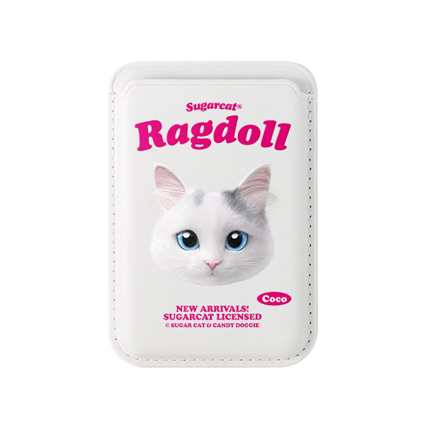 Coco the Ragdoll TypeFace Magsafe Card Wallet