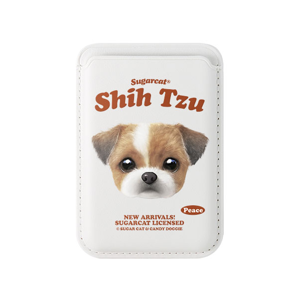 Peace the Shih Tzu TypeFace Magsafe Card Wallet