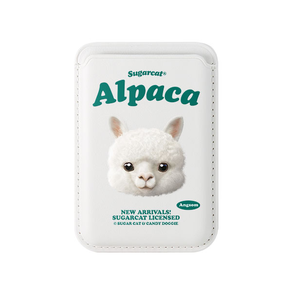 Angsom the Alpaca TypeFace Magsafe Card Wallet