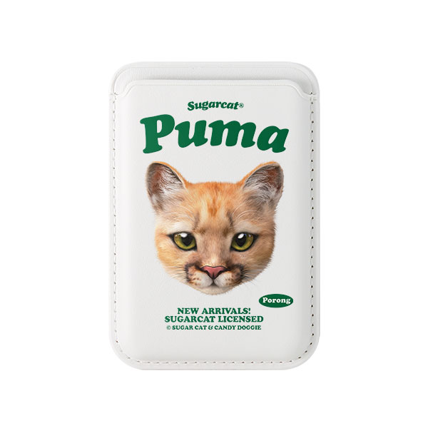 Porong the Puma TypeFace Magsafe Card Wallet