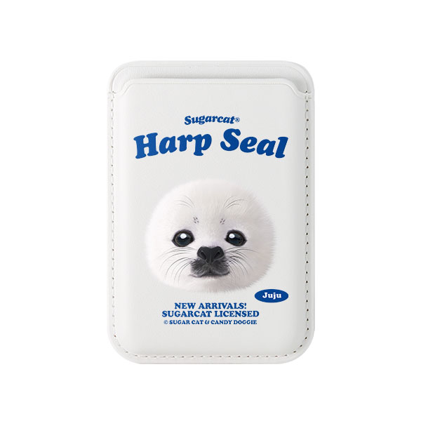 Juju the Harp Seal TypeFace Magsafe Card Wallet