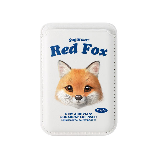 Maple the Red Fox TypeFace Magsafe Card Wallet