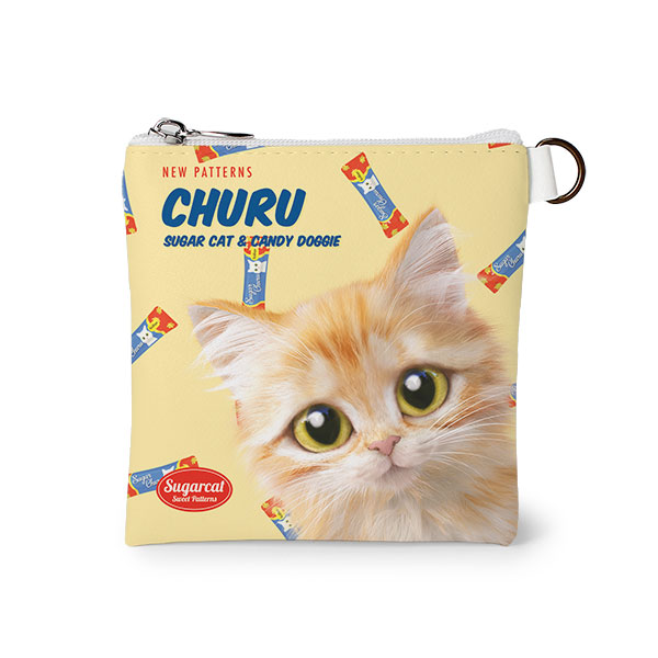 Raon the Kitten’s Churu New Patterns Mini Flat Pouch