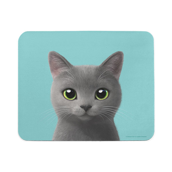 Chico the Russian Blue Mouse Pad