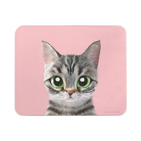Momo the American shorthair cat Mouse Pad