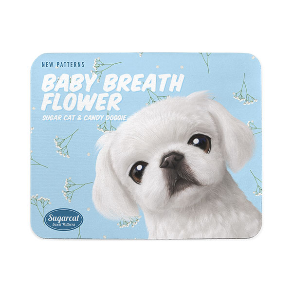 Happy’s Baby Breath Flower New Patterns Mouse Pad