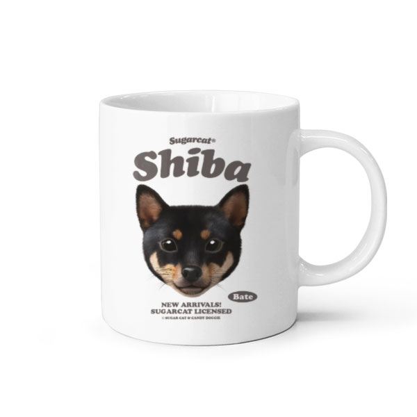 Bate the Shiba TypeFace Mug