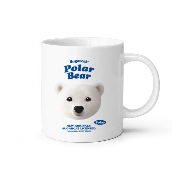 Polar the Polar Bear TypeFace Mug