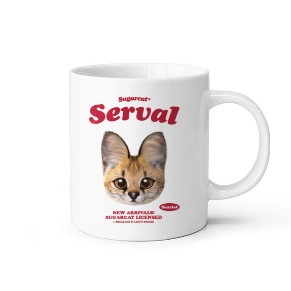 Scarlet the Serval TypeFace Mug