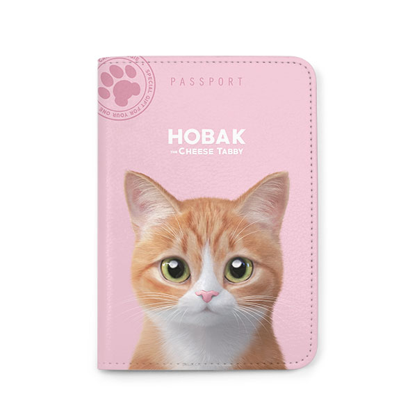 Hobak the Cheese Tabby Passport Case