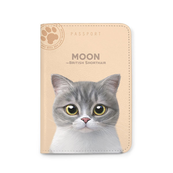 Moon the British Cat Passport Case
