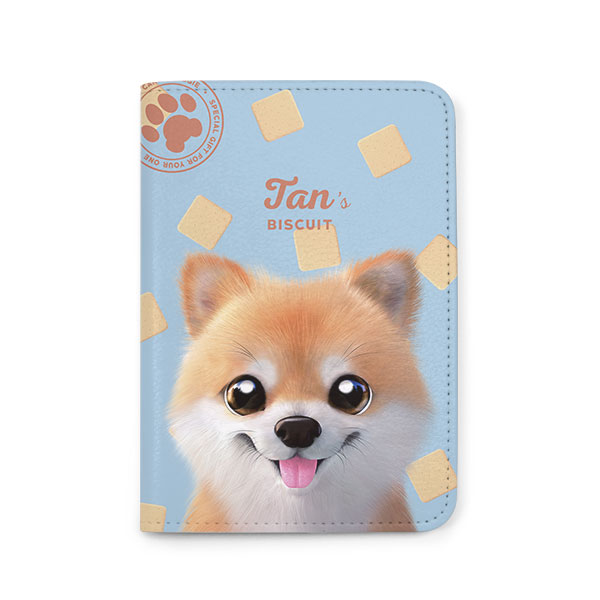 Tan the Pomeranian’s Biscuit Passport Case
