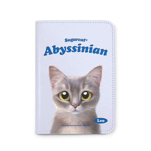 Leo the Abyssinian Blue Cat Type Passport Case