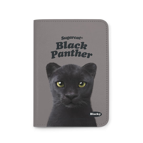 Blacky the Black Panther Type Passport Case