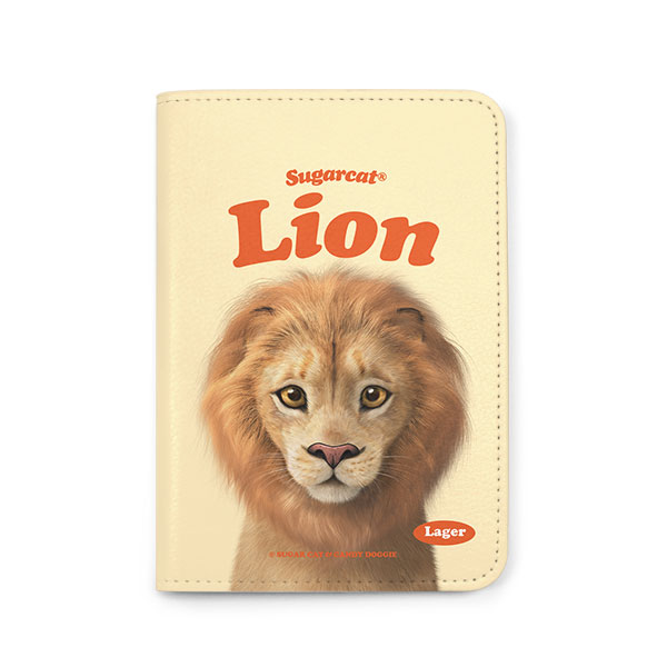 Lager the Lion Type Passport Case