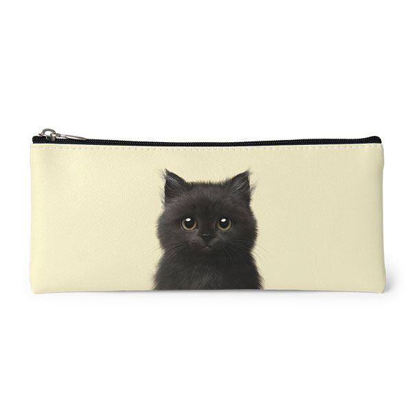 Reo the Kitten Leather Pencilcase