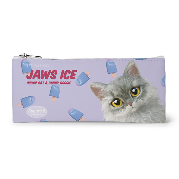 Jaws’s Jaws Ice New Patterns Leather Flat Pencilcase