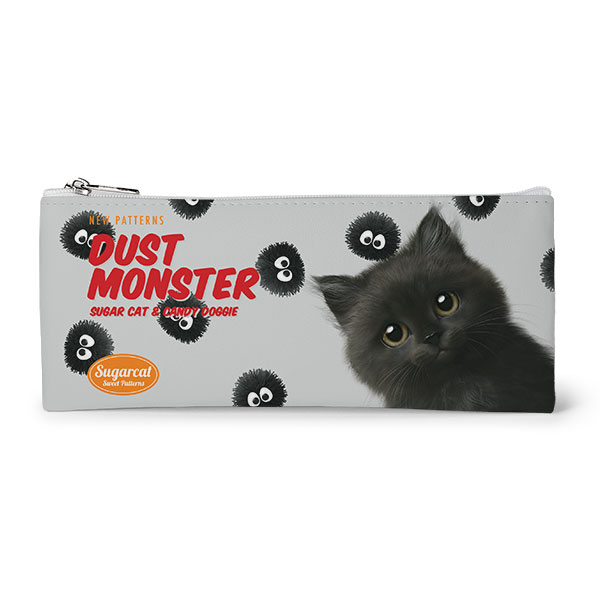 Reo the Kitten&#039;s Dust Monster New Patterns Leather Flat Pencilcase