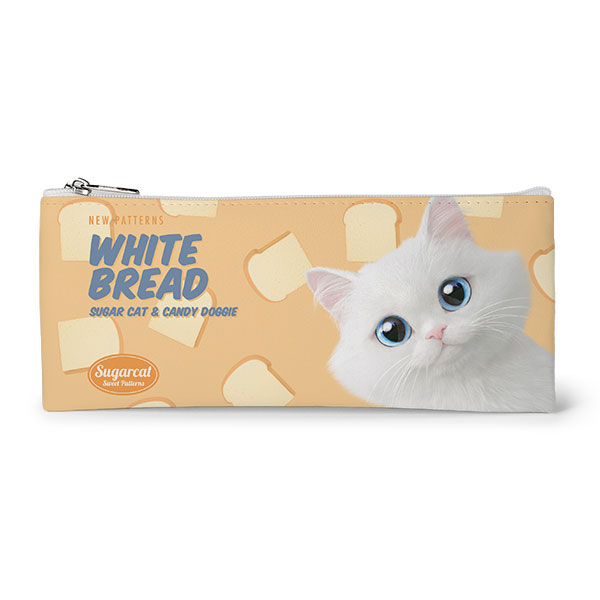 Soondooboo’s White Bread New Patterns Leather Flat Pencilcase