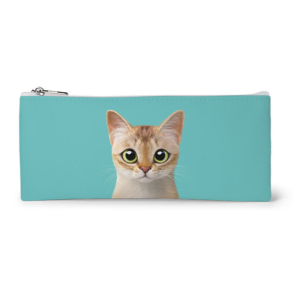 Wiki Leather Flat Pencilcase