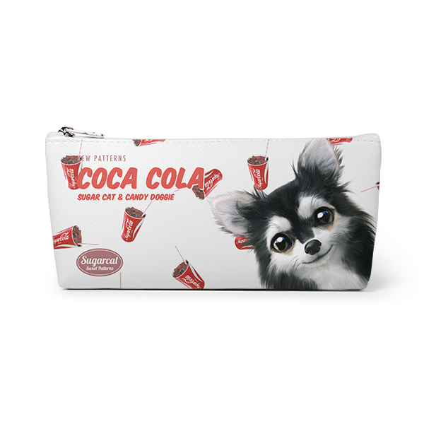 Cola’s Cocacola New Patterns Leather Triangle Pencilcase
