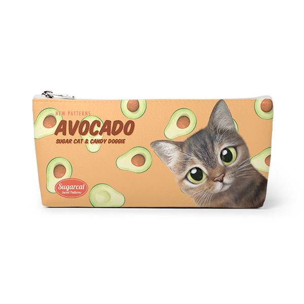Lucy’s Avocado New Patterns Leather Triangle Pencilcase