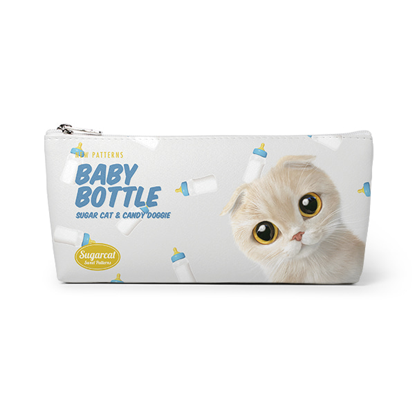 Pogeun’s Baby Bottle New Patterns Leather Triangle Pencilcase