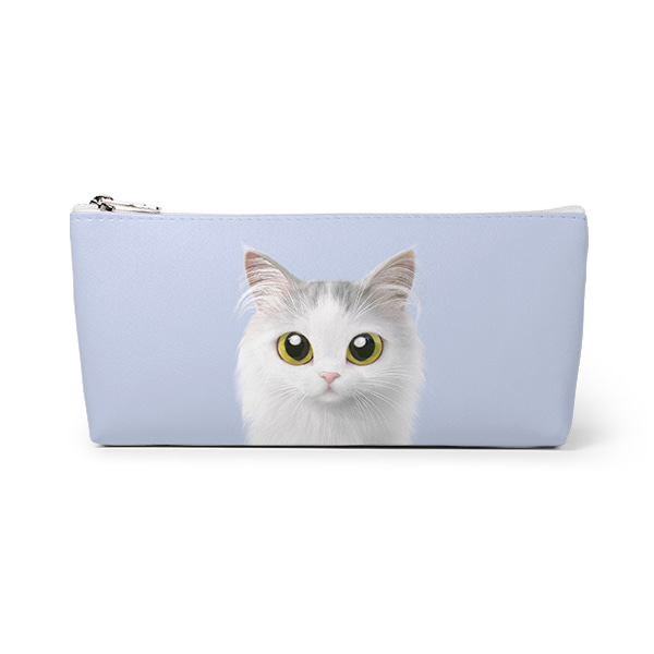 Rangi the Norwegian forest Leather Triangle Pencilcase