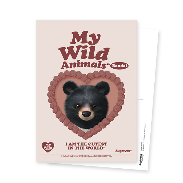 Bandal the Aisan Black Bear MyHeart Postcard