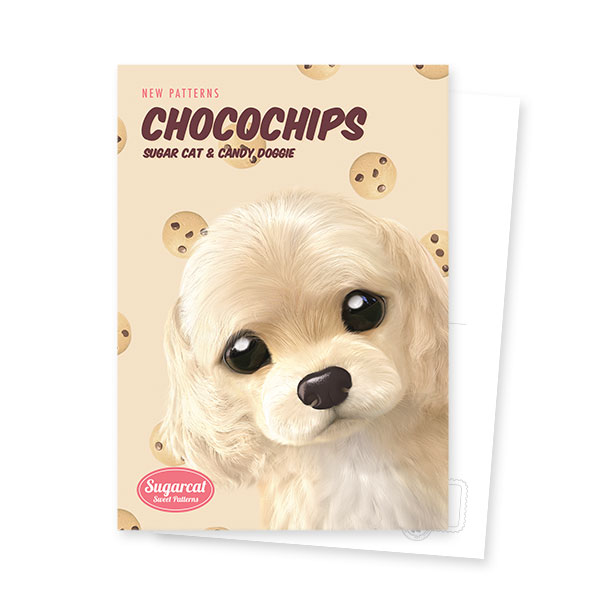 Momo the Cocker Spaniel’s Chocochips New Patterns Postcard
