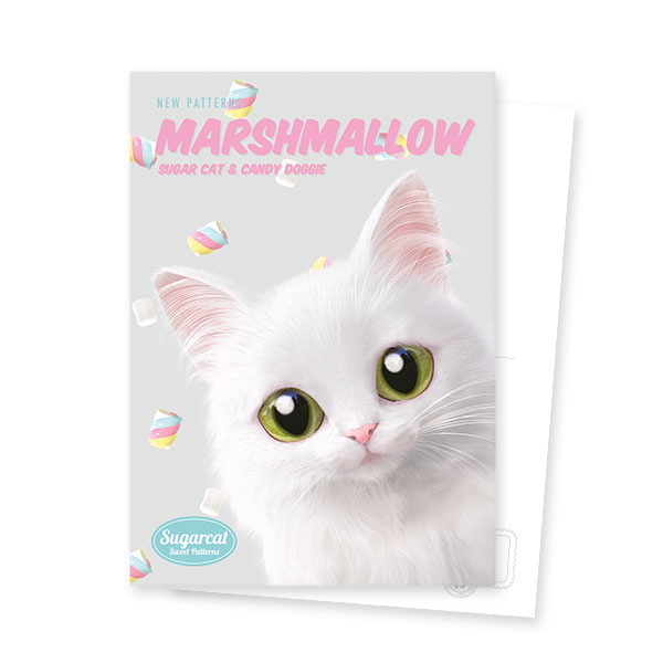 Ria’s Marshmallow New Patterns Postcard