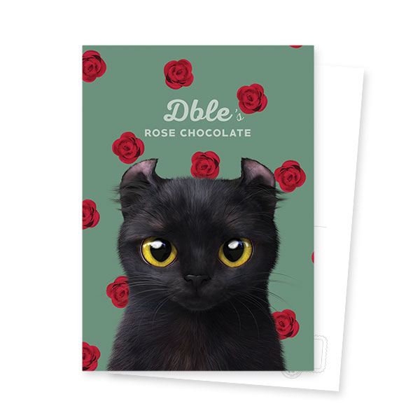 Dble’s Rose Chocolate Postcard