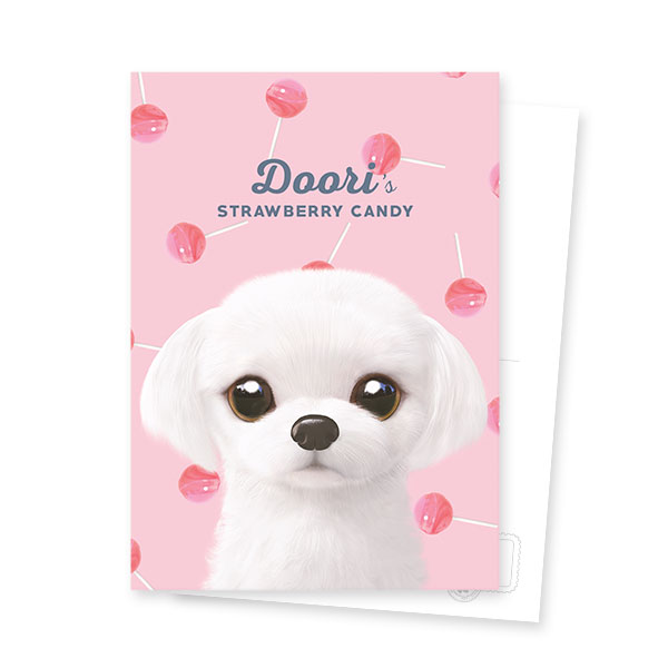 Doori’s Strawberry Candy Postcard