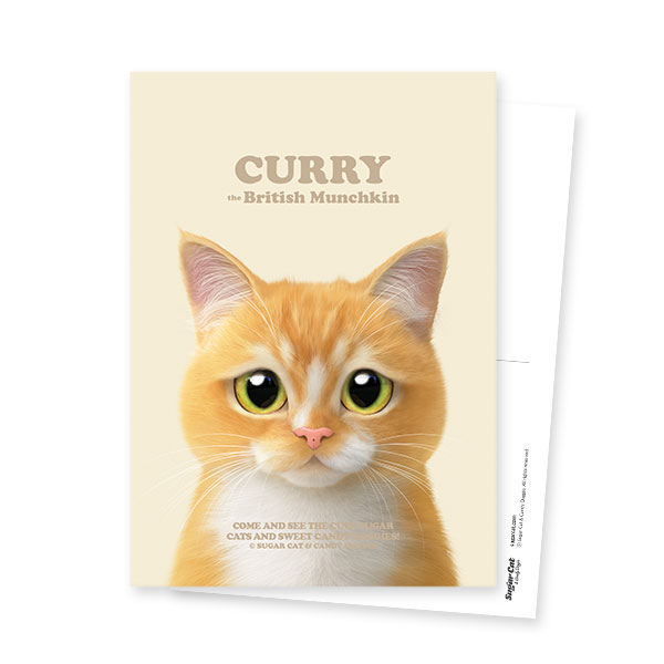 Curry Retro Postcard