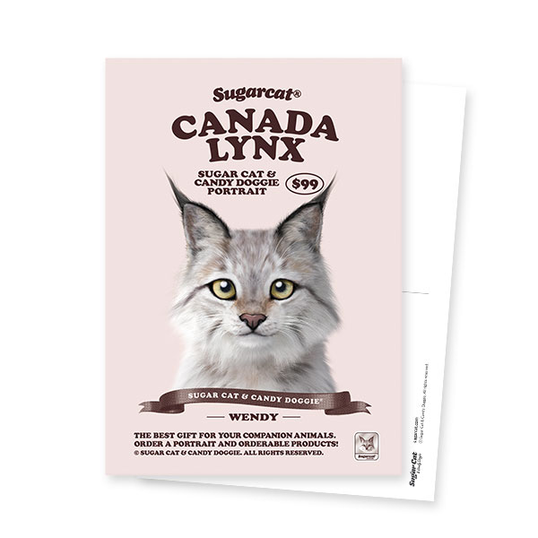 Wendy the Canada Lynx New Retro Postcard