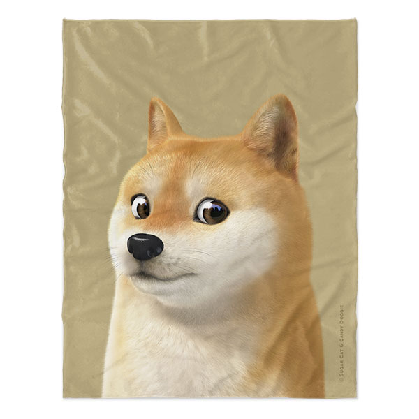 Doge the Shiba Inu (GOLD ver.) Soft Blanket