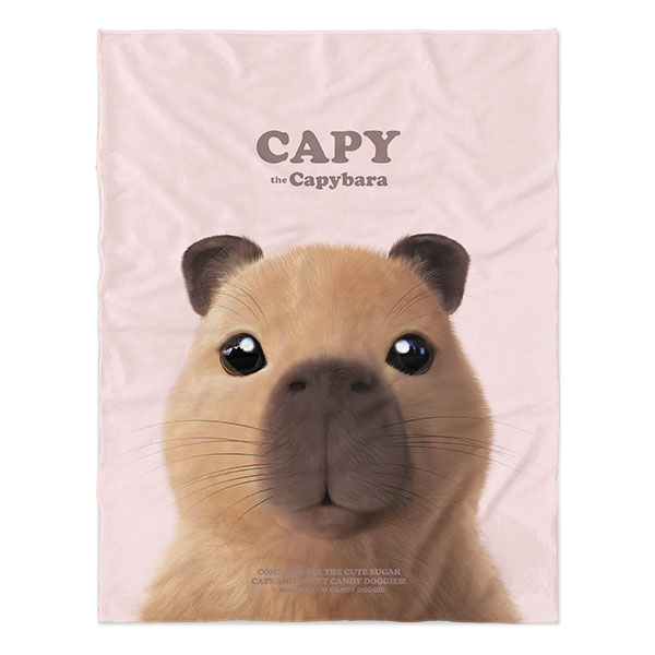 Capybara the Capy Retro Soft Blanket
