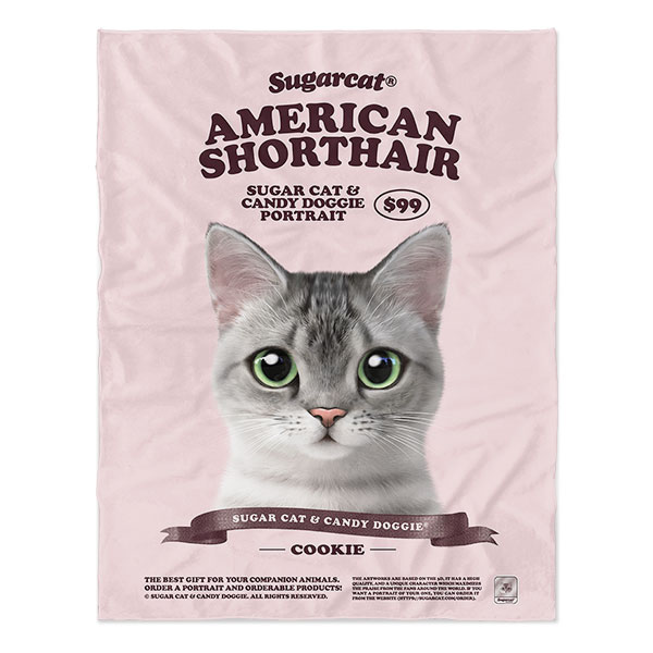 Cookie the American Shorthair New Retro Soft Blanket