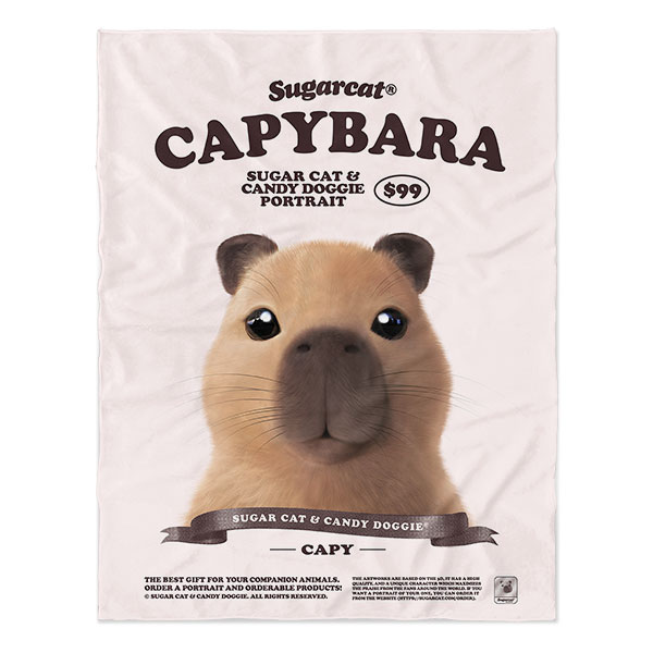 Capybara the Capy New Retro Soft Blanket
