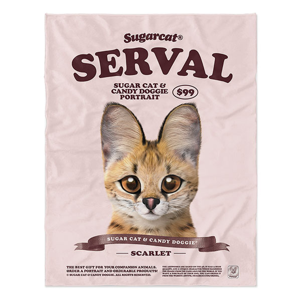 Scarlet the Serval New Retro Soft Blanket