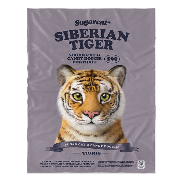 Tigris the Siberian Tiger New Retro Soft Blanket