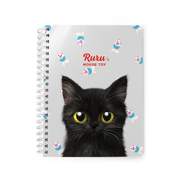 Ruru the Kitten’s Mouse Toy Spring Note