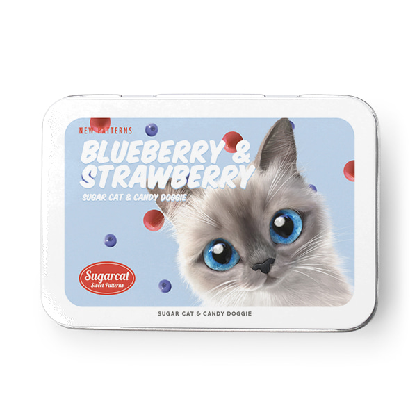 Momo’s Blueberry &amp; Strawberry New Patterns Tin Case MINI