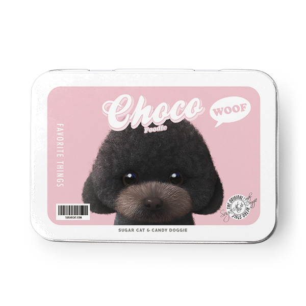 Choco the Black Poodle MyRetro Tin Case MINI