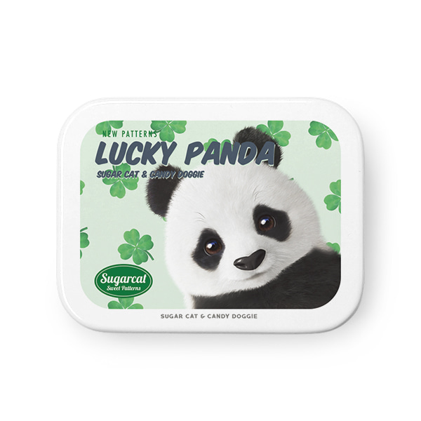 Panda’s Lucky Clover New Patterns Tin Case MINIMINI