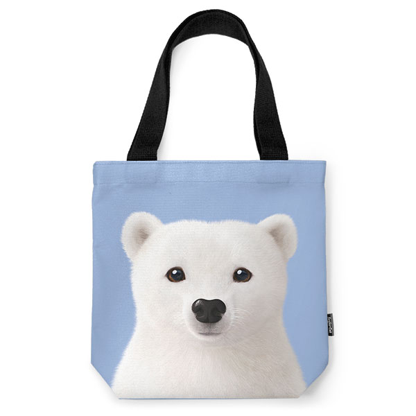 Polar the Polar Bear Mini Tote Bag